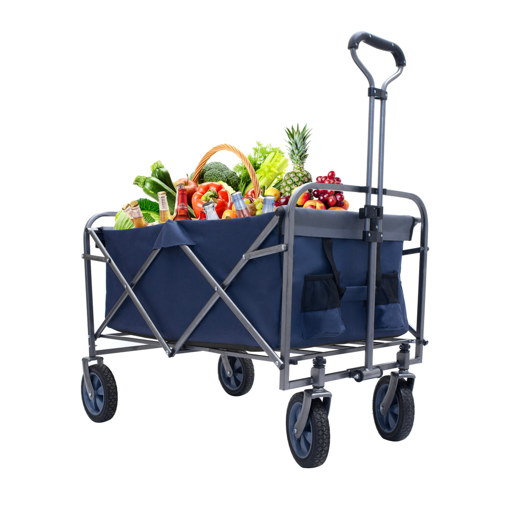 Outdoor Garden Collapsible Beach Cart Camping Folding Wagon