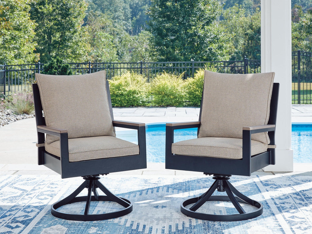 East Beach - Swivel Chair With Cushion (Set of 2)