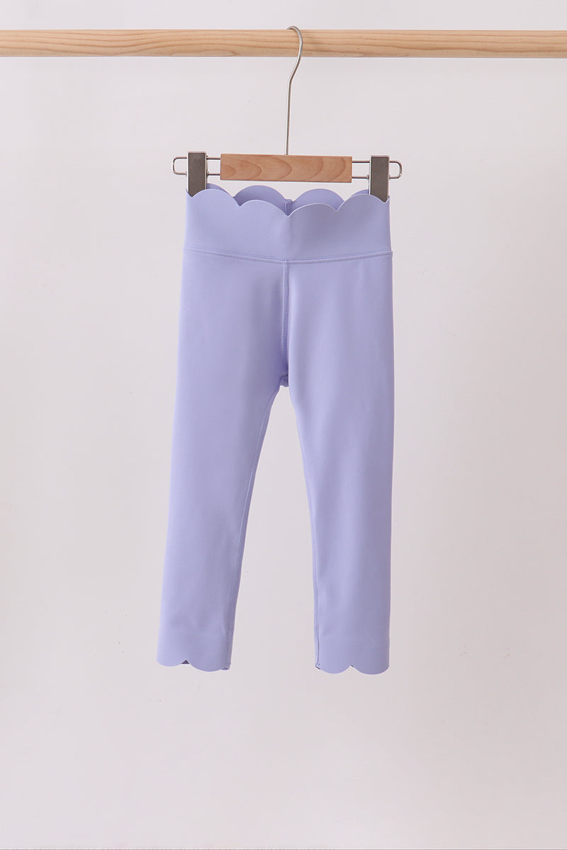 Scalloped Yoga Active Leggings