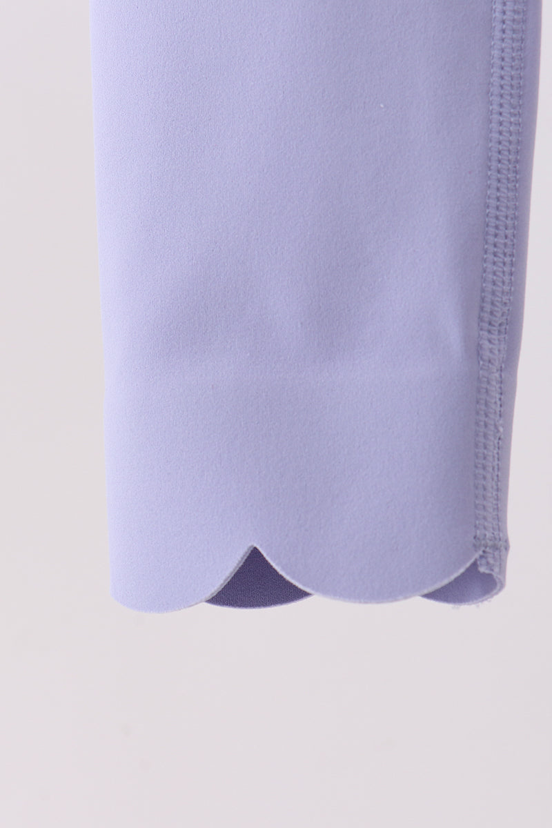 Scalloped Yoga Active Leggings