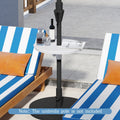 20 Inch Outdoor Adjustable Umbrella Table