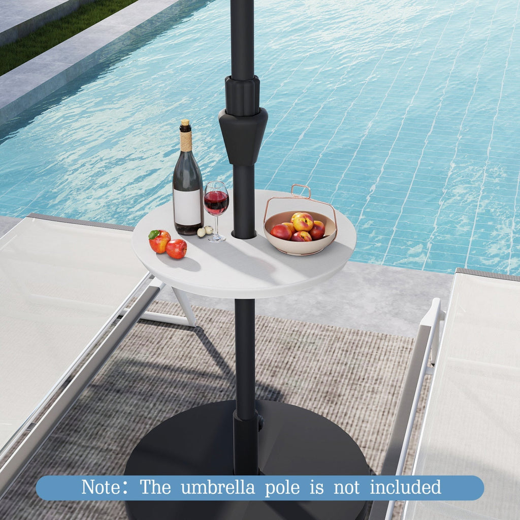 20 Inch Outdoor Adjustable Umbrella Table