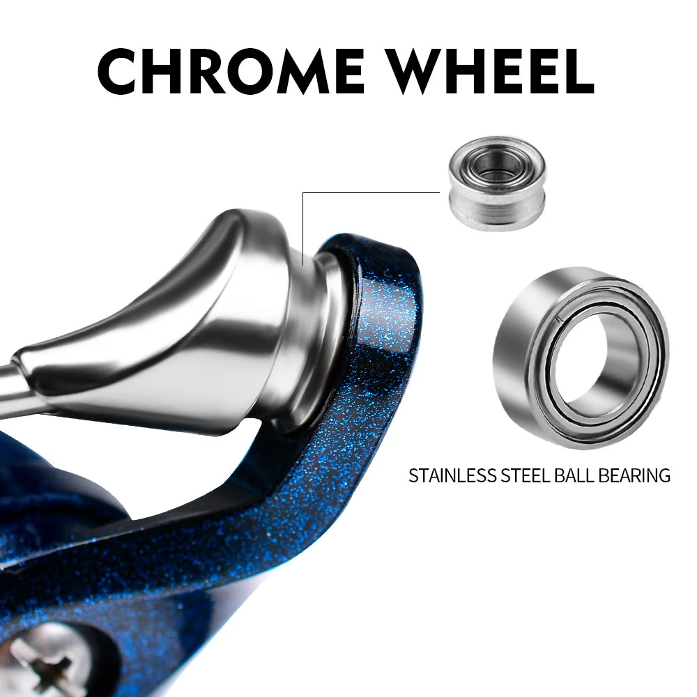 metal spinning wheel fishing reel