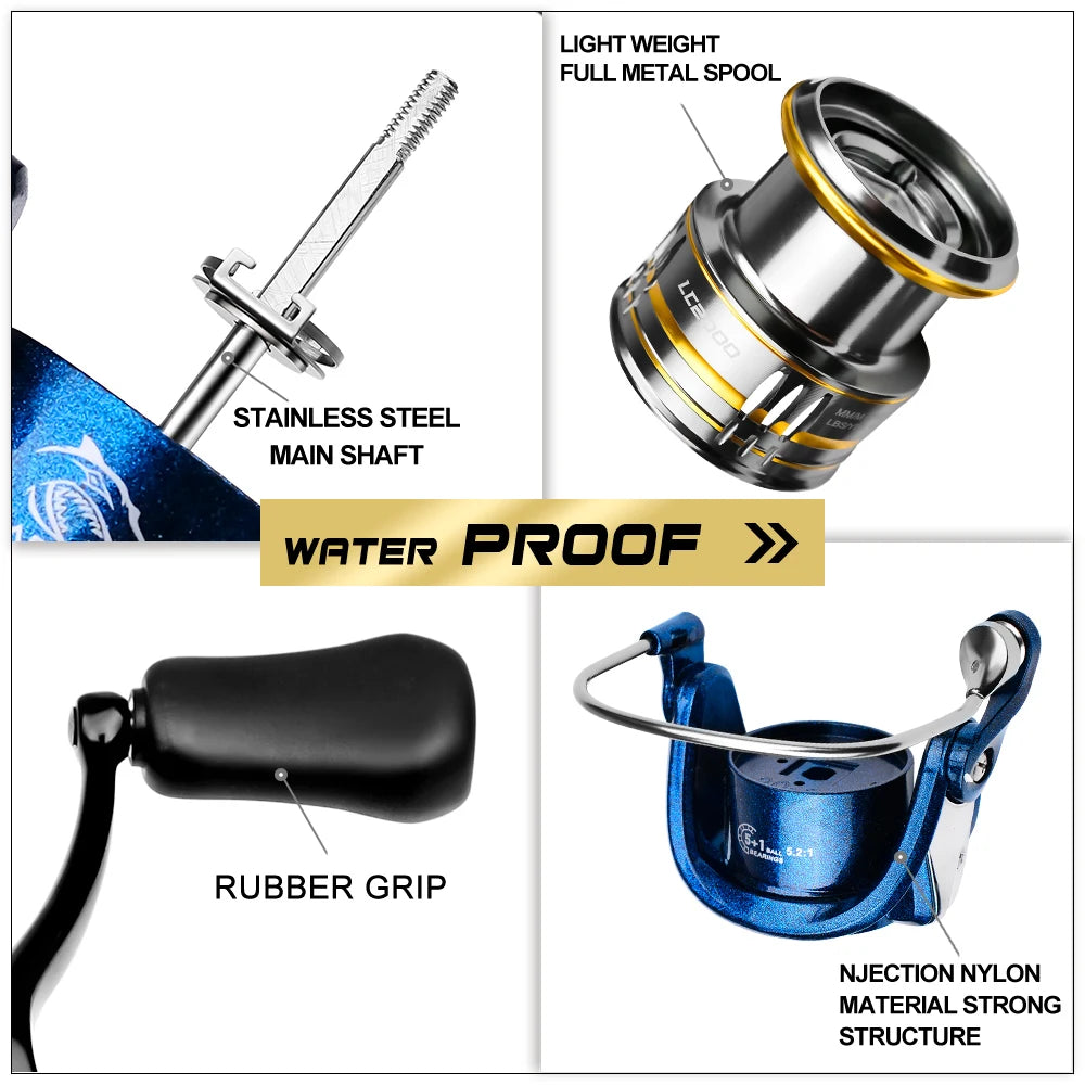 metal spinning wheel fishing reel