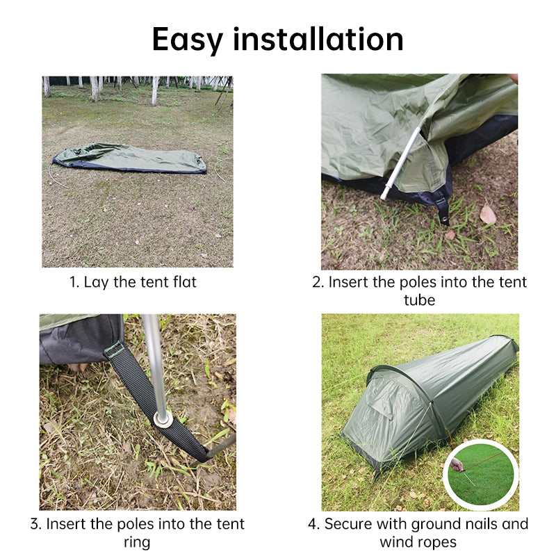 Lightweight single - person camping tent