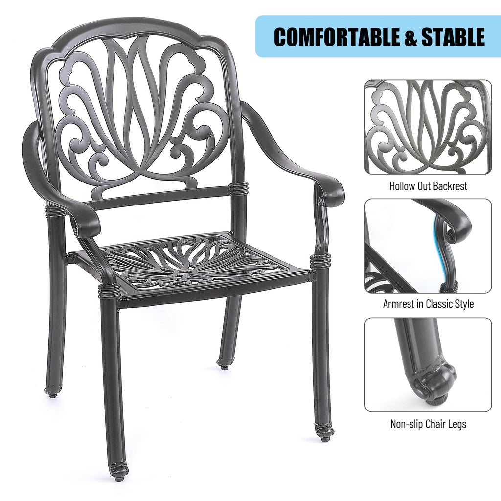 5 PCS Outdoor Furniture Dining Table Set