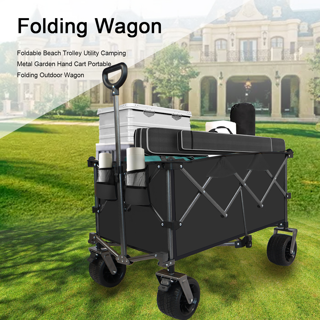 Collapsible Folding Wagon Push/Pull  Beach Cart