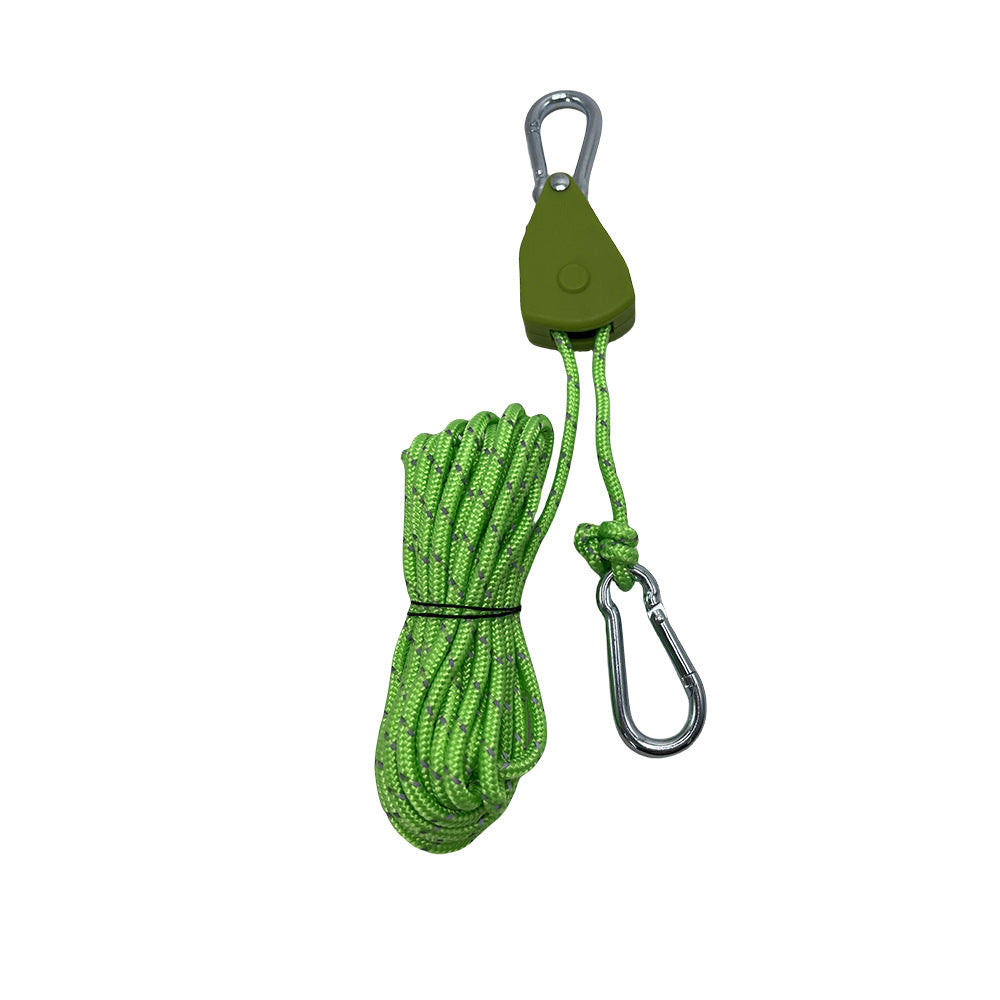 Tent camping canopy wind rope pulley