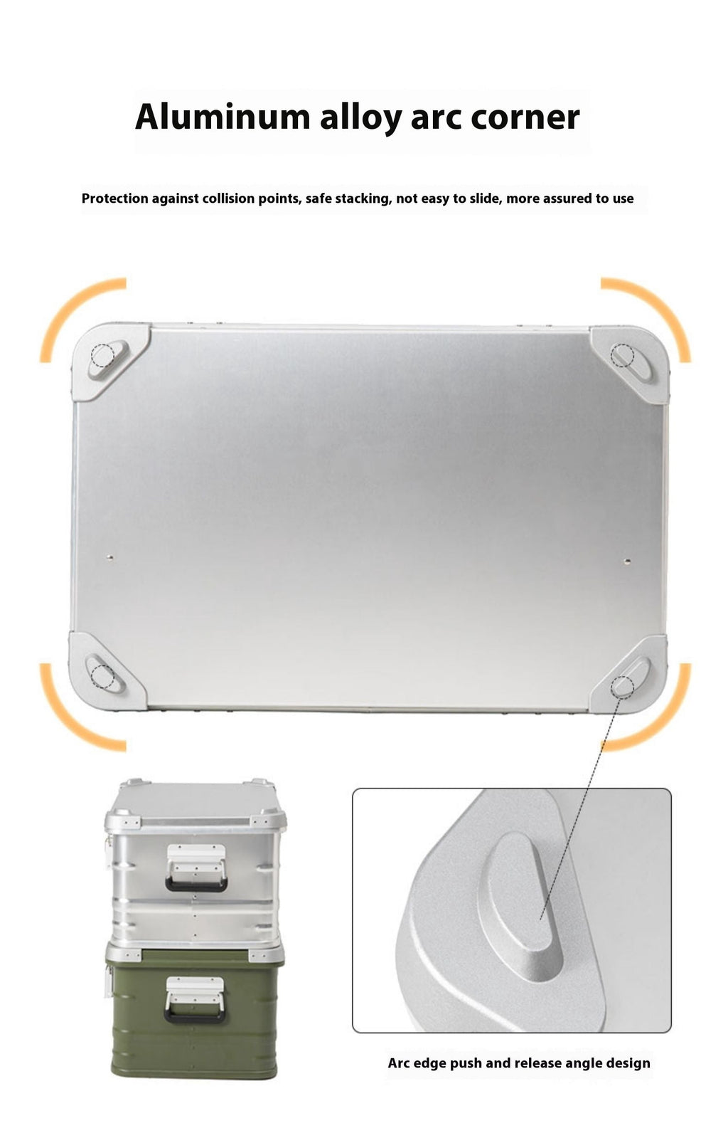 Outdoor Aluminum Alloy Storage Box Camping
