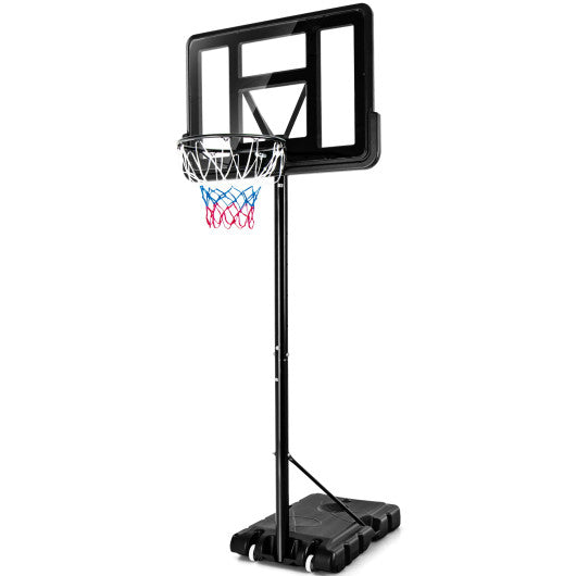 Portable Basketball Hoop Stand w/Shatterproof Backboard Wheels