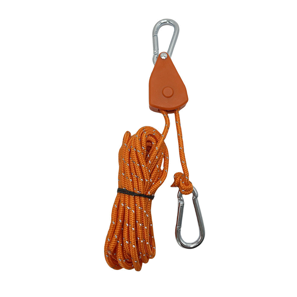 Tent camping canopy wind rope pulley