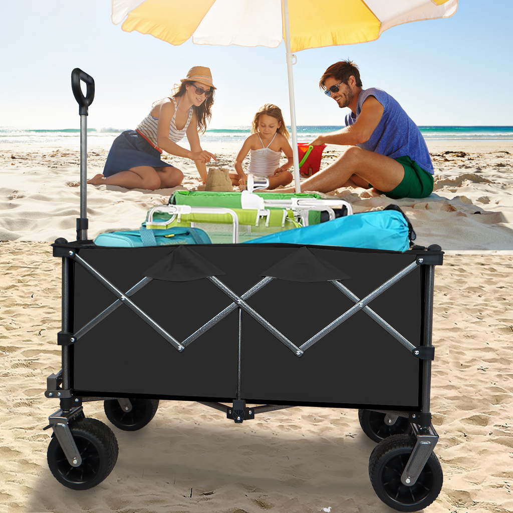 Collapsible Folding Wagon Push/Pull  Beach Cart