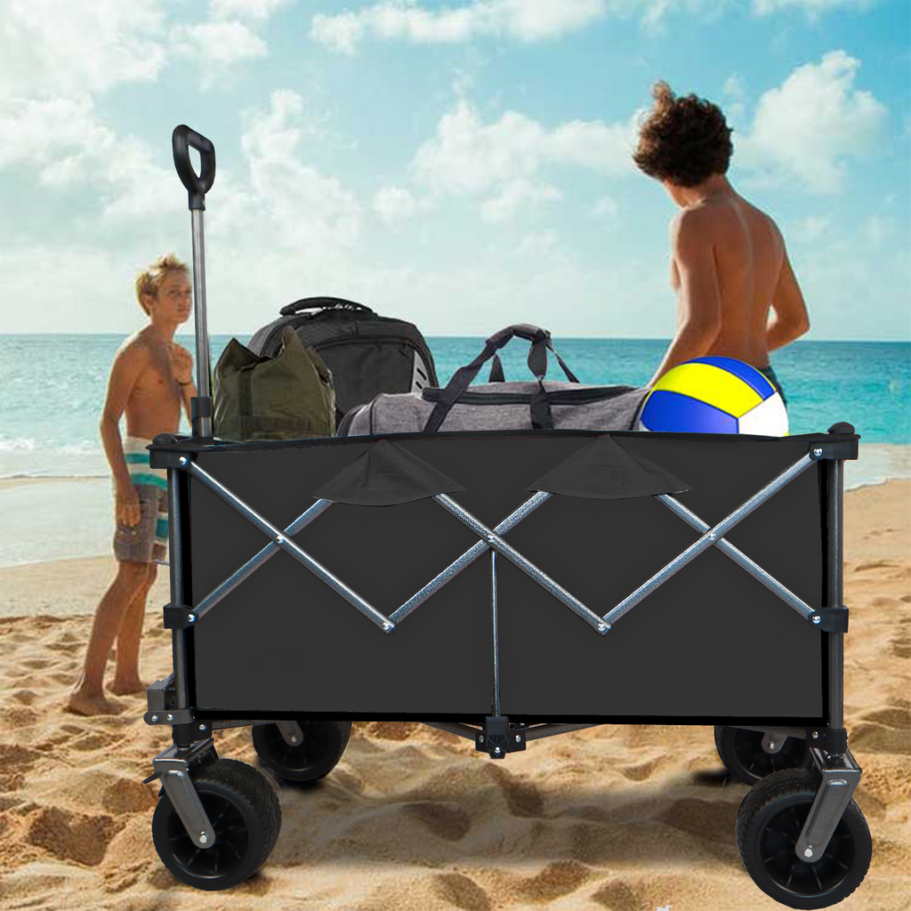 Collapsible Folding Wagon Push/Pull  Beach Cart