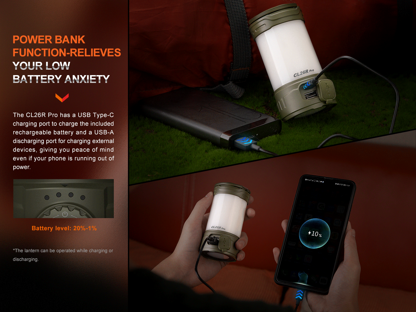Fenix PRO High Performance LED Rechargeable Camping Lantern