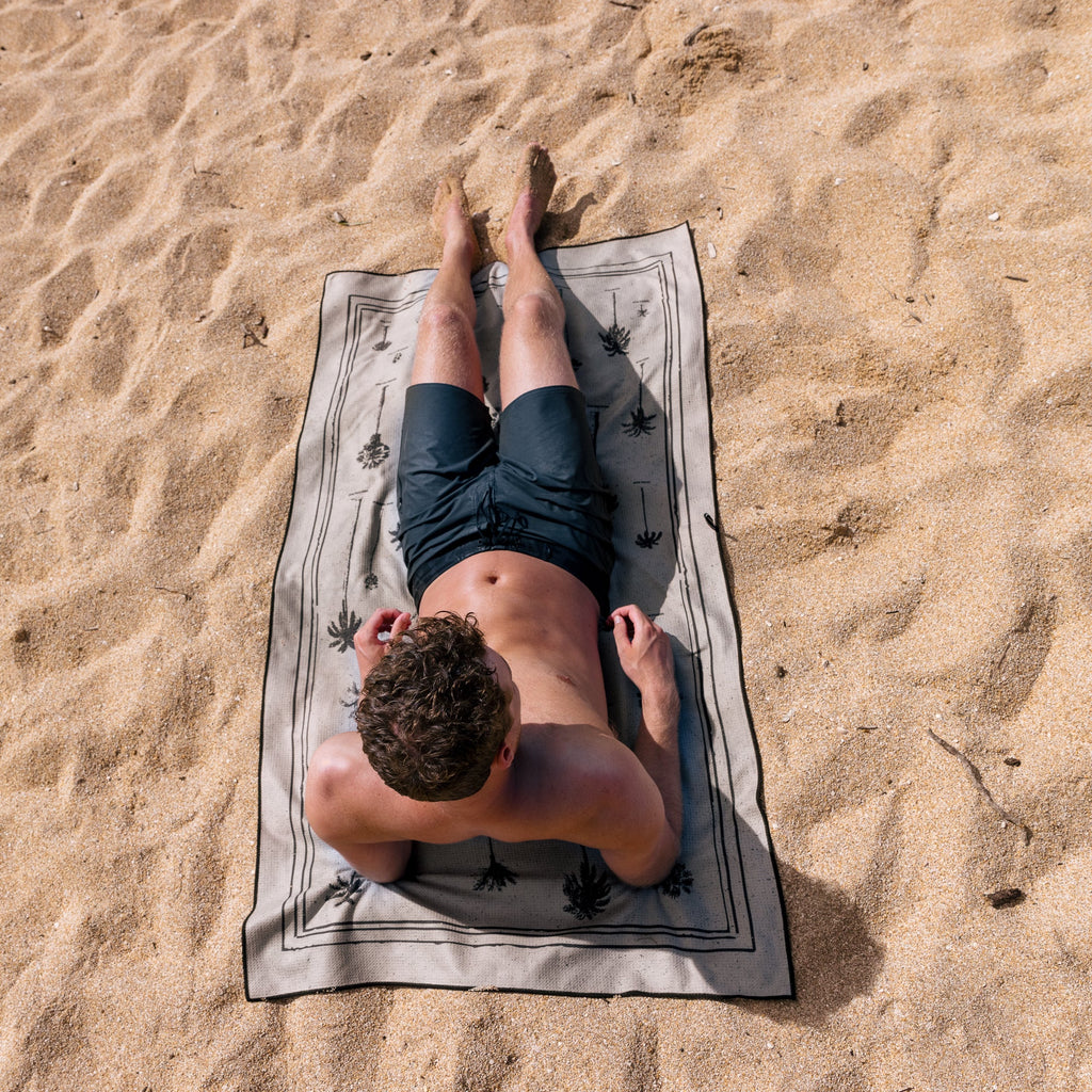 Palm scene Beach Towel