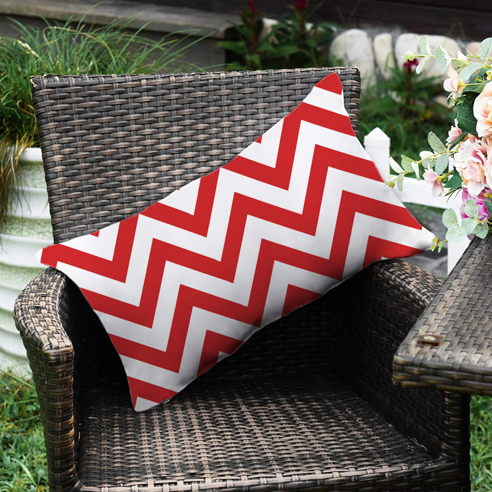 Stripes/Waving Outdoor Waterproof Pillow