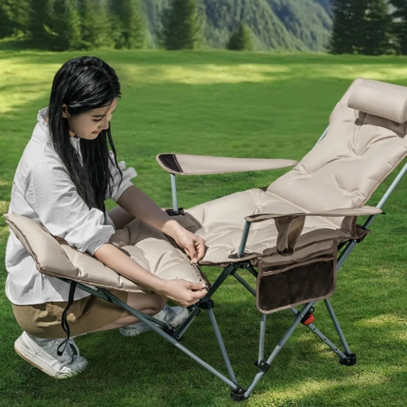Folding Recliner Portable Camping Chair