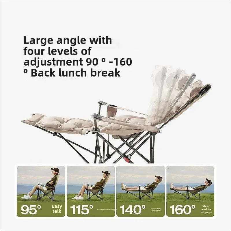 Folding Recliner Portable Camping Chair