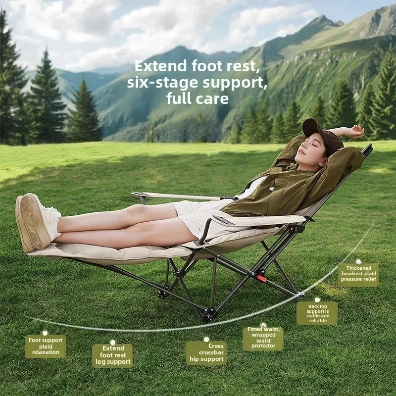 Folding Recliner Portable Camping Chair