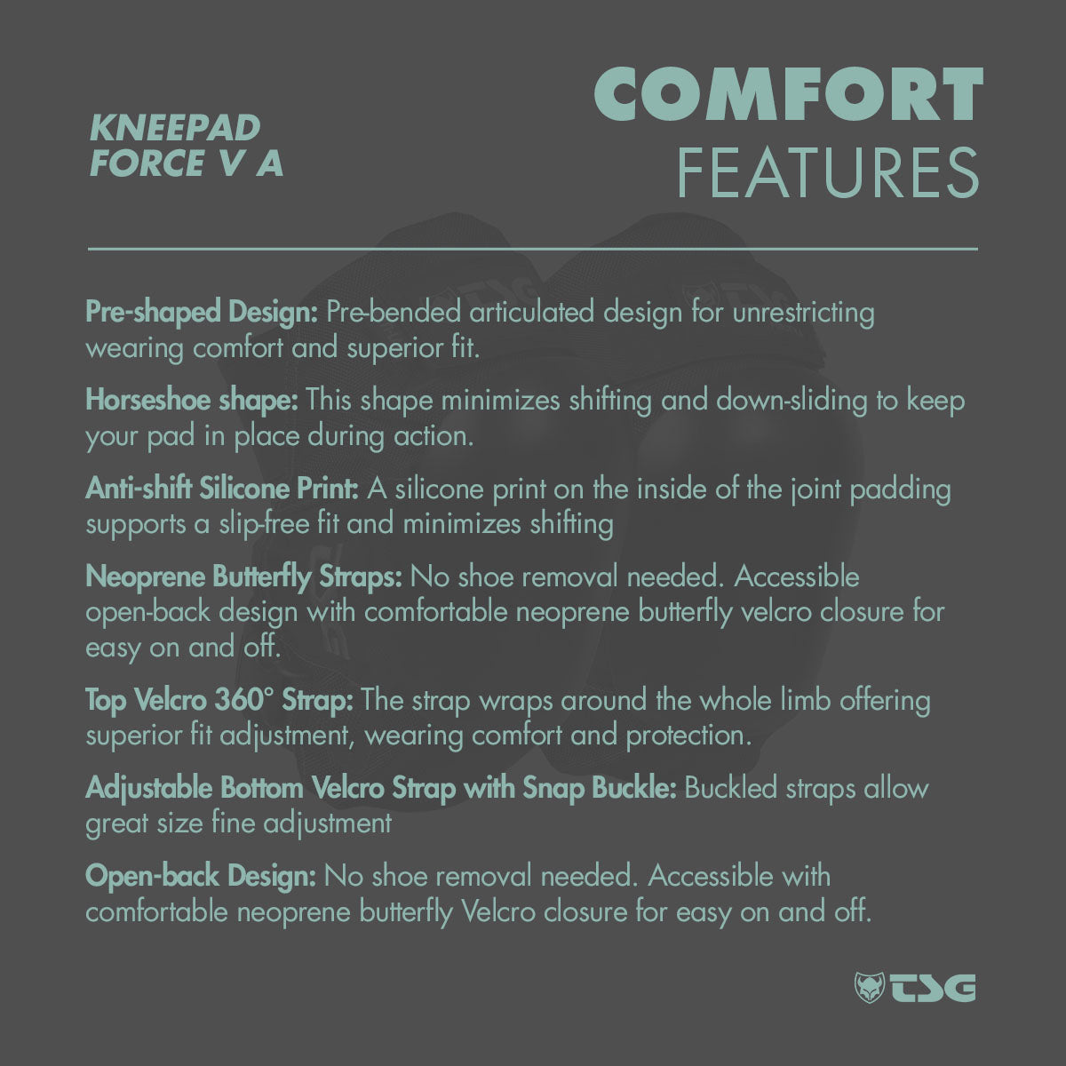 TSG - Kneepad Force V A (Skate Knee Pads)