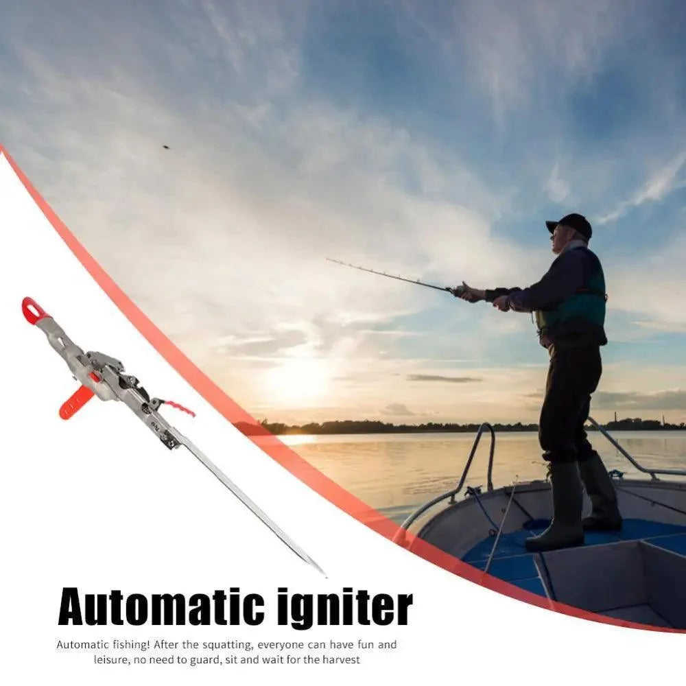 Automatic Stainless Steel Fishing Double Spring Angle Pole Foldable