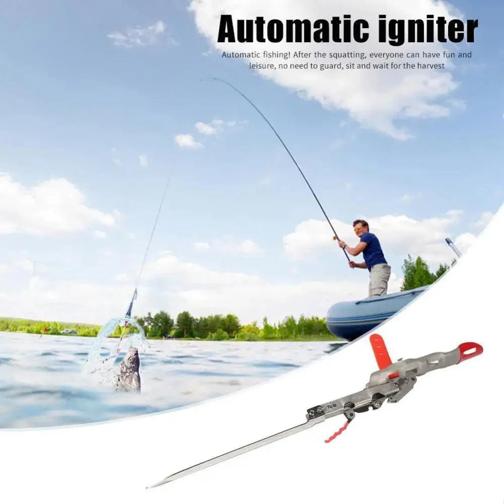Automatic Stainless Steel Fishing Double Spring Angle Pole Foldable