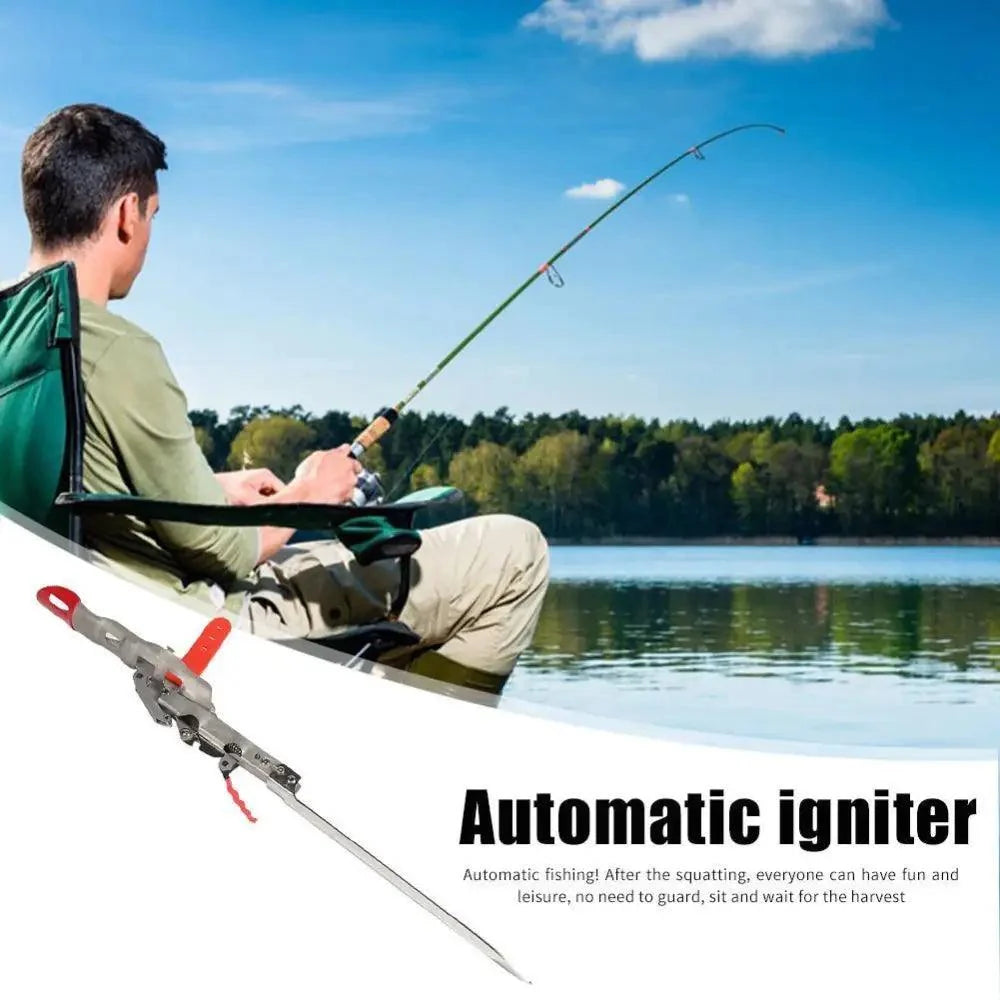 Automatic Stainless Steel Fishing Double Spring Angle Pole Foldable