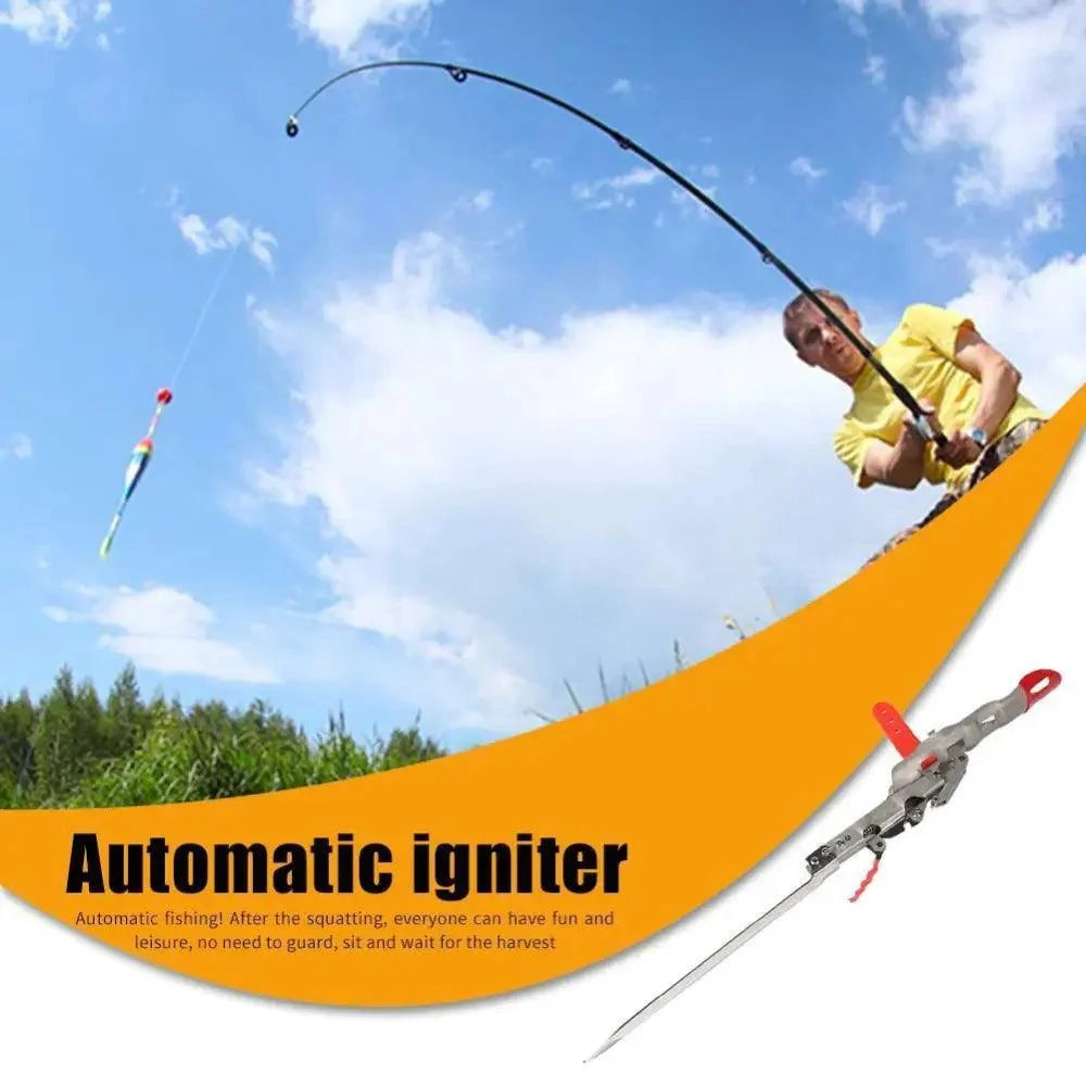 Automatic Stainless Steel Fishing Double Spring Angle Pole Foldable