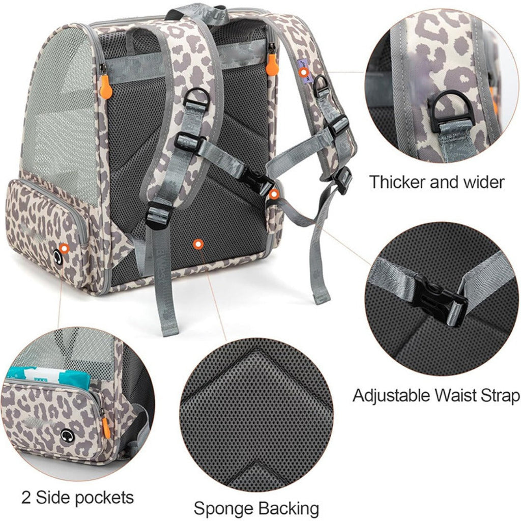 Stylish Pet Bag - Premium Pet Backpack with Breathable Mesh for Hiking, Perfect for Cats