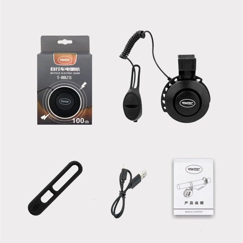 Bike Bell Charging Speaker USB Recharged Mini Electric Bike Horn