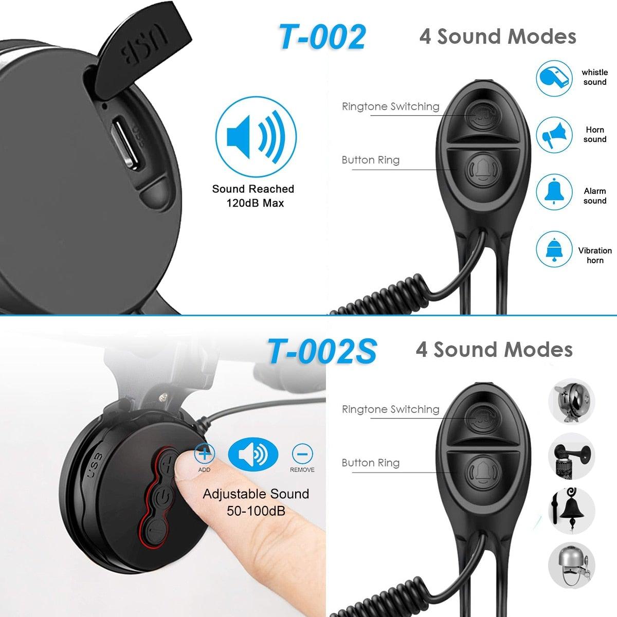 Bike Bell Charging Speaker USB Recharged Mini Electric Bike Horn