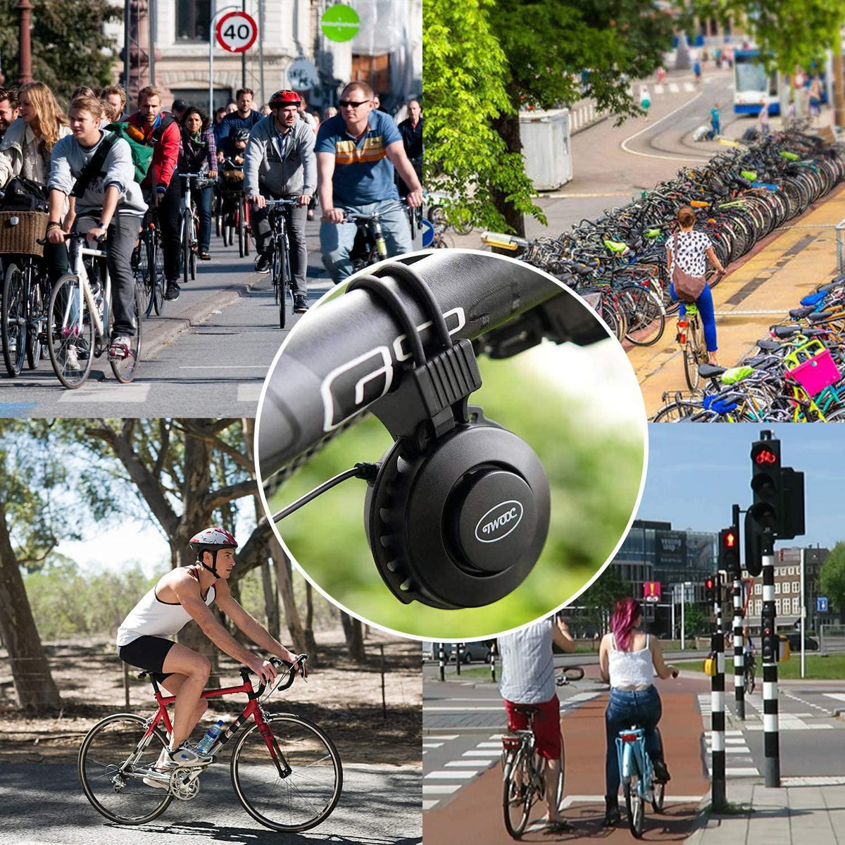 Bike Bell Charging Speaker USB Recharged Mini Electric Bike Horn