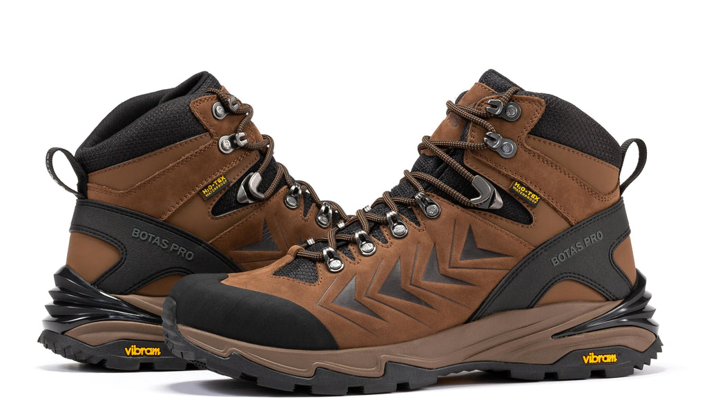 Botas Pro Brown 6 Inch Waterproof Hiking Boots with VIBRAM®