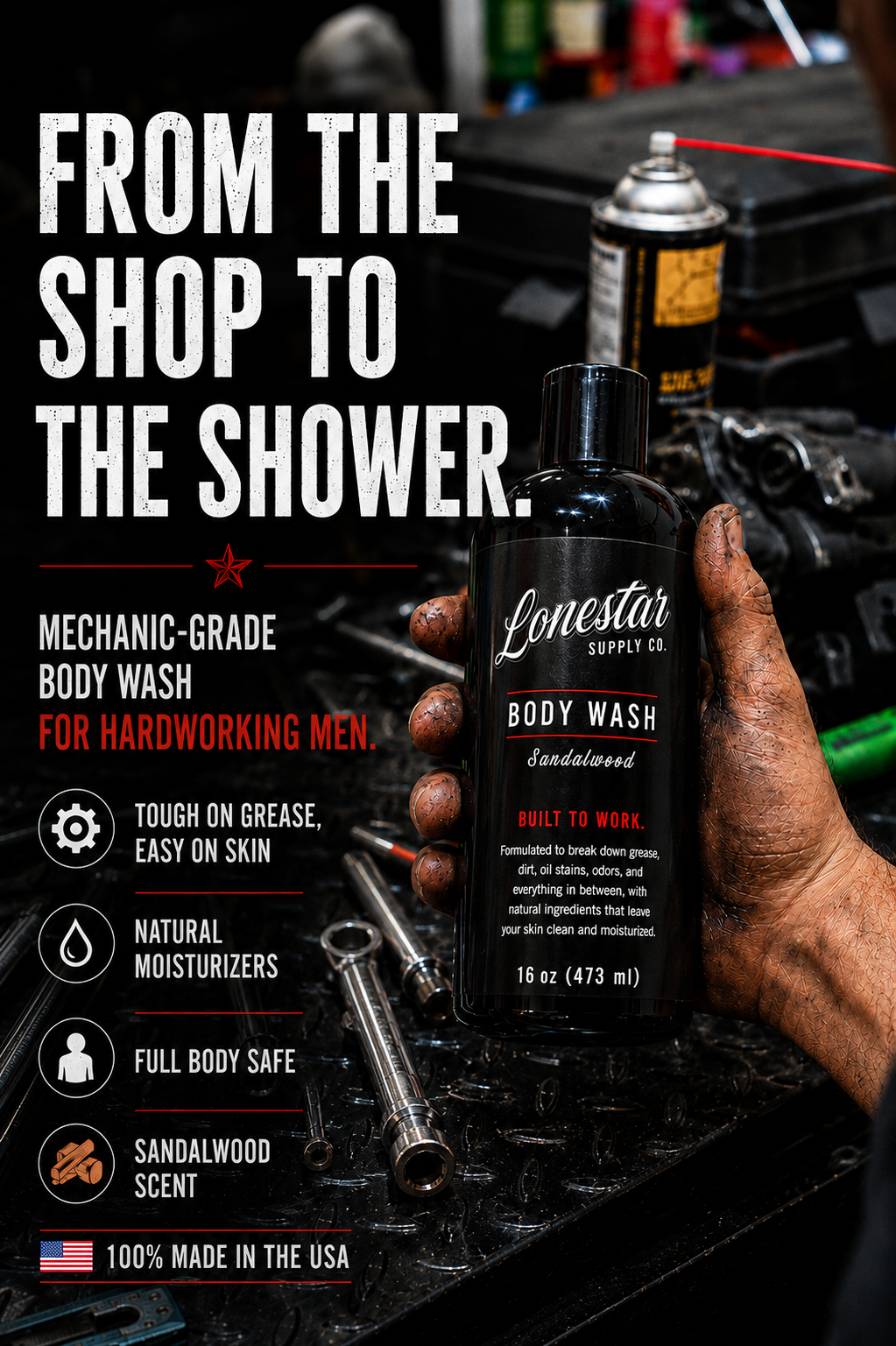 Lonestar™ Supply Co Heavy-Duty Body Wash & Hand Cleaner
