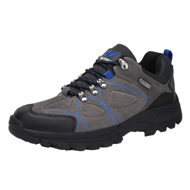Men's Mountain Climbing Shoes Leather Waterproof Lightweight