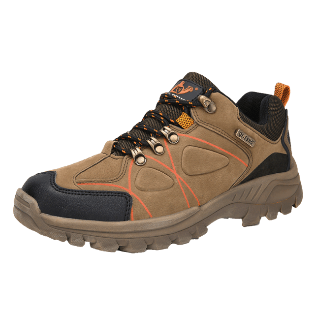 Men's Mountain Climbing Shoes Leather Waterproof Lightweight