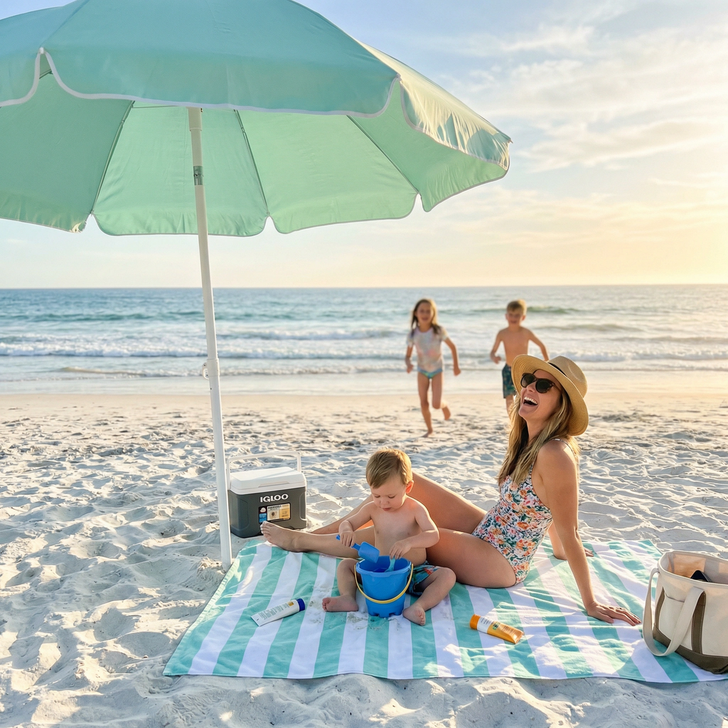 Coastline Beach Towel