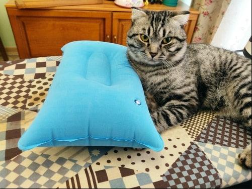 Portable Ultralight Inflatable PVC Nylon Air Pillows Camping for Sleep