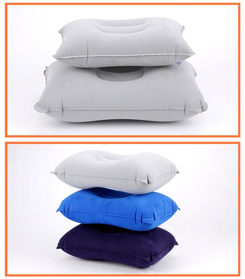 Portable Ultralight Inflatable PVC Nylon Air Pillows Camping for Sleep