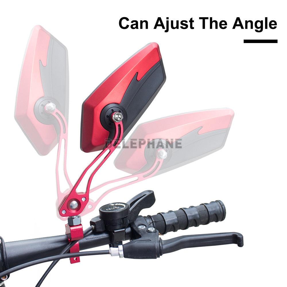 Adjustable Electric Scooter Mirrors Bicycle Rear View Mirrors
