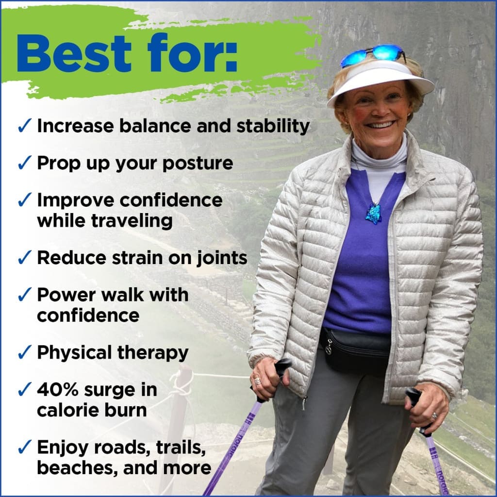 Travel Poles for Balance and Rehab - Heavy Duty Poles with Grips